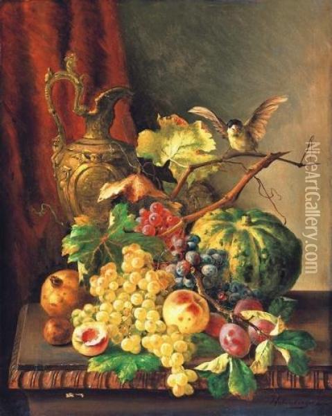 Fruit Still-life Oil Painting - Enrico Hohenberger