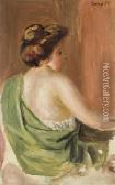 Femme De Dos Oil Painting - Pierre Auguste Renoir