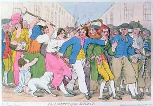 The Liberty of the Subject Oil Painting - James Gillray