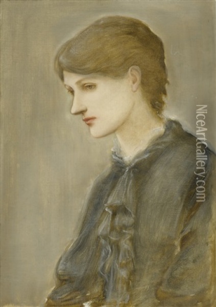 Portrait Of Mrs. W. J. Stillman, Nee Marie Spartali Oil Painting - Edward Burne-Jones