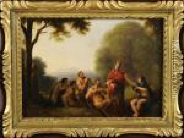 Midas Et Apollon. Oil Painting - Hans Rottenhammer