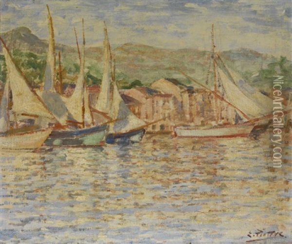 Blick Auf St. Tropez Oil Painting - Evert Pieters