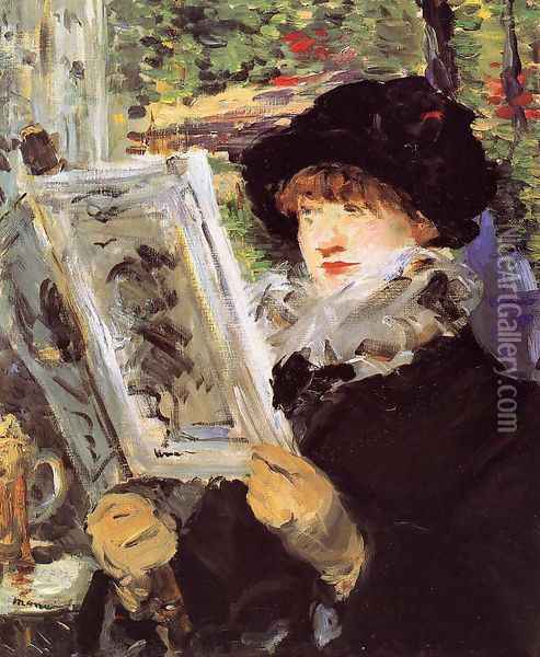 Reading I Oil Painting - Edouard Manet