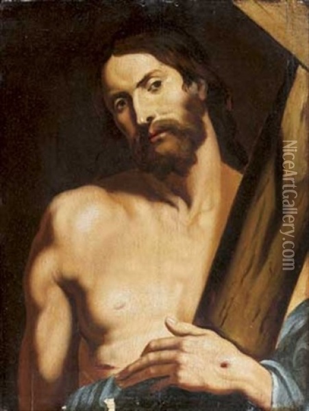 Le Christ Portant Sa Croix Oil Painting - Werner van den Valckert