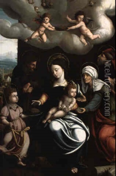 Le Couronnement De La Vierge Oil Painting - Juan de Borgona the Elder
