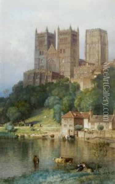Durham Cathedral Oil Painting - Samuel Colman