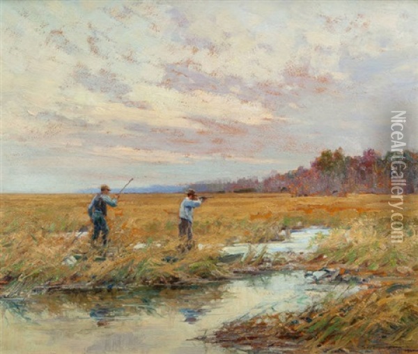 Maryland Marsh Oil Painting - John Frost