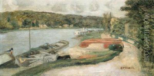 La Seine Vernon Oil Painting - Pierre Bonnard