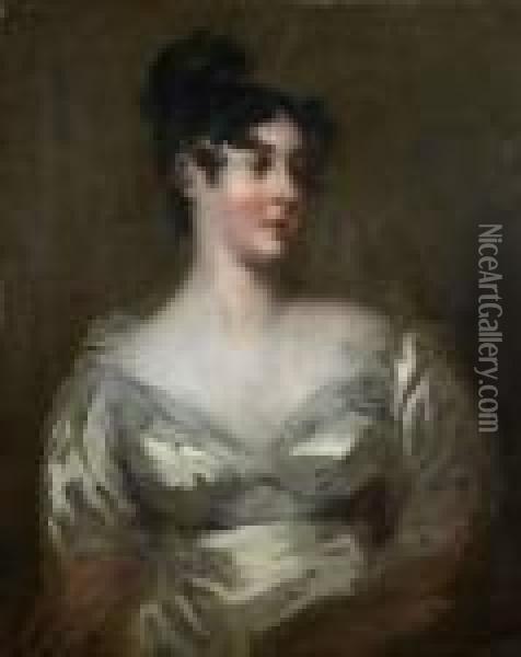 Portrait De Lady Grosvenor Oil Painting - Sir Thomas Lawrence