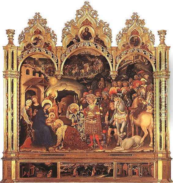 Adoration of the Magi Oil Painting - Gentile Da Fabriano