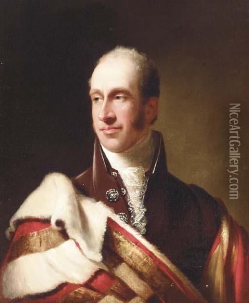 Portrait Of Edward Adolphus Oil Painting - James Lonsdale