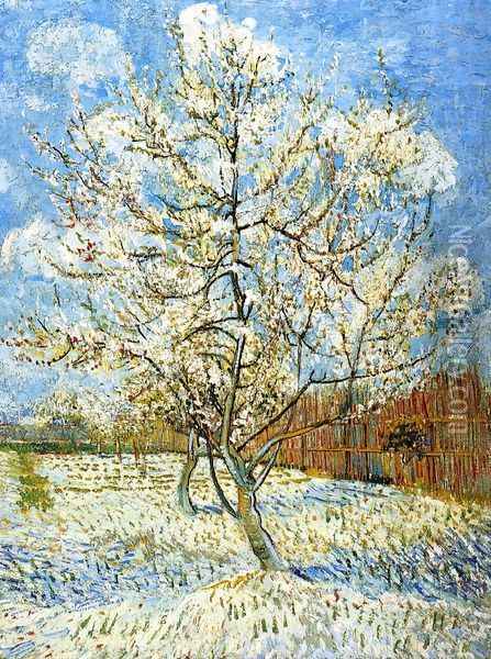 Peach Tree In Blossom Oil Painting - Vincent Van Gogh