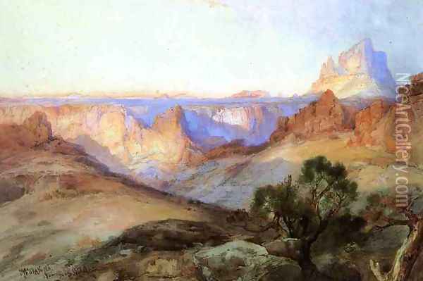 In Southern Utah Oil Painting - Thomas Moran