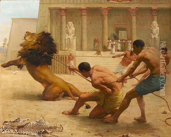 Ancient Sport Oil Painting - George Goodwin Kilburne