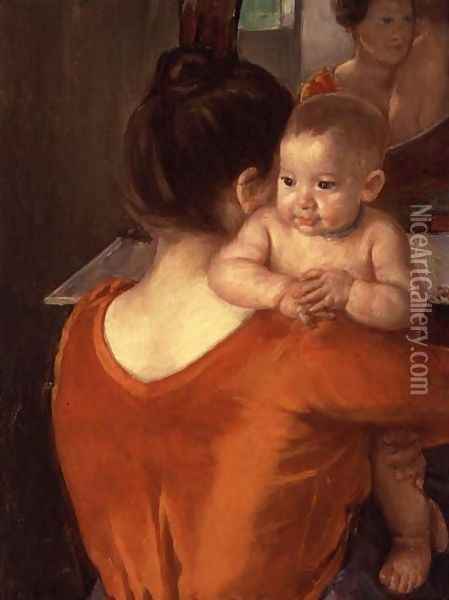 Mother and Child, 1900 Oil Painting - Mary Cassatt
