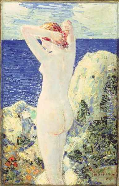 The Bather, 1915 Oil Painting - Childe Hassam