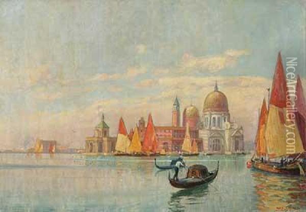 Venedig - Blick Auf Santa Maria Della Saluta Oil Painting - Athanasius Kircher