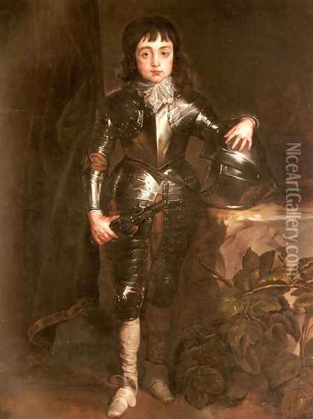 Portrait Of Charles II When Prince Of Wales Oil Painting - Sir Anthony Van Dyck