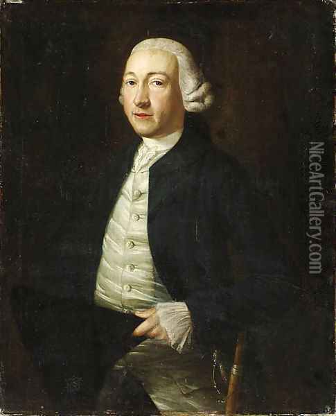 Portrait of a Gentleman Oil Painting - Pieter Van Zanten