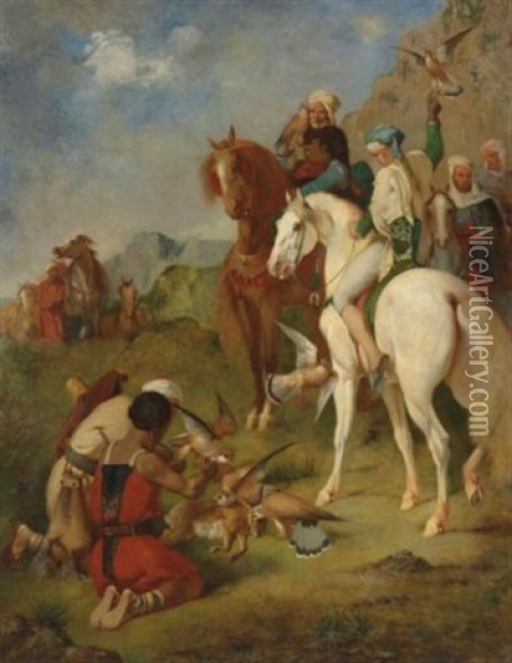 A Hunting Party Oil Painting - Henri Emilien Rousseau
