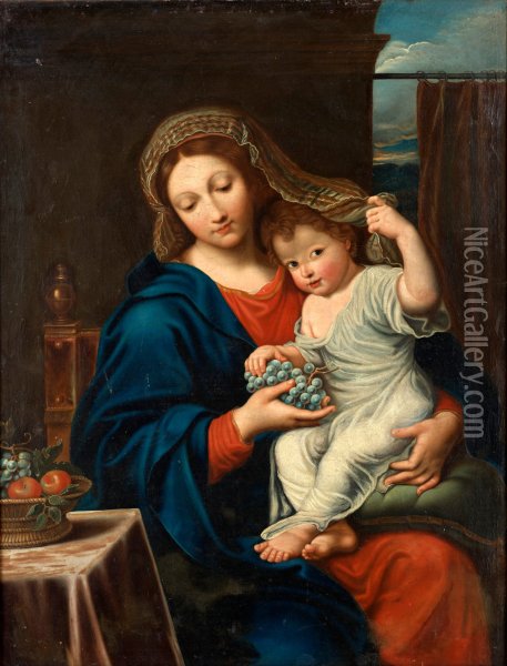 Madonna With Child Oil Painting - Abraham Janssens van Nuyssen
