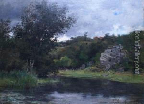 Bord De Riviere Oil Painting - Emile Renouf