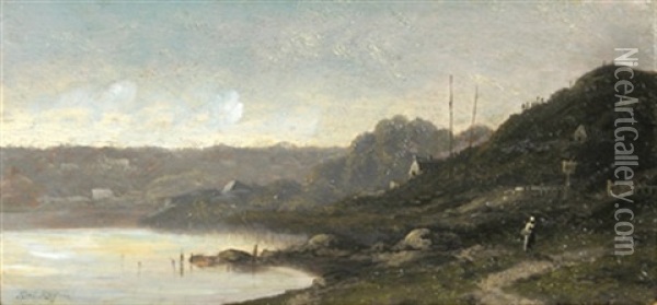Englische Landschaft Oil Painting - Karl Heffner