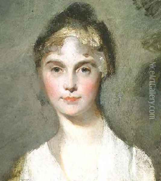 Portrait sketch of a young girl Oil Painting - Sir Thomas Lawrence