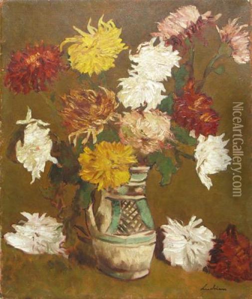 Crizanteme Oil Painting - Stefan Luchian