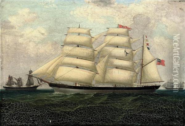 Lyra 
 Of Shoreham Outward-bound From Liverpool Oil Painting - Robert Atkinson