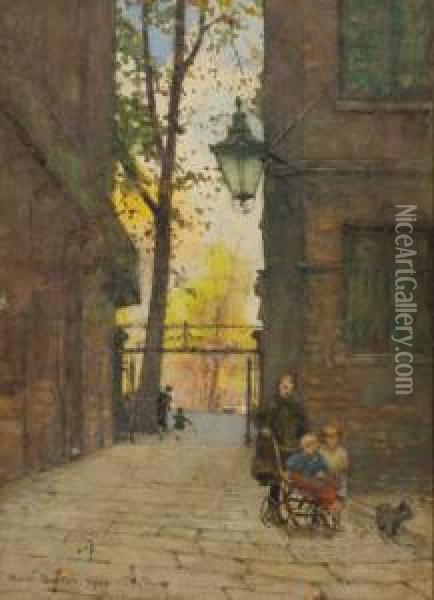 Park Place, Knightbridge, London Oil Painting - Rose Barton