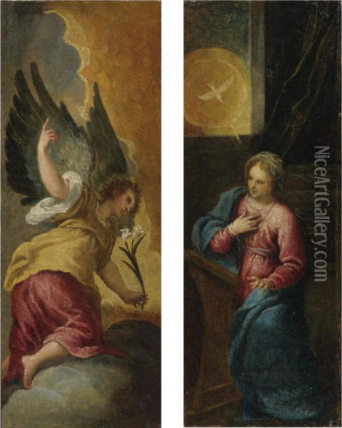 The Annunciation Oil Painting - Carlo Bononi