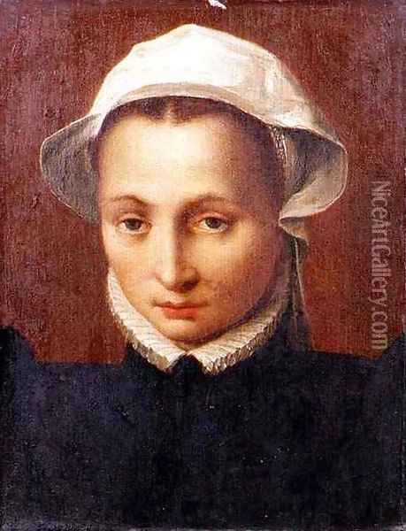 Portrait of a girl Oil Painting - Pieter II Peetersz