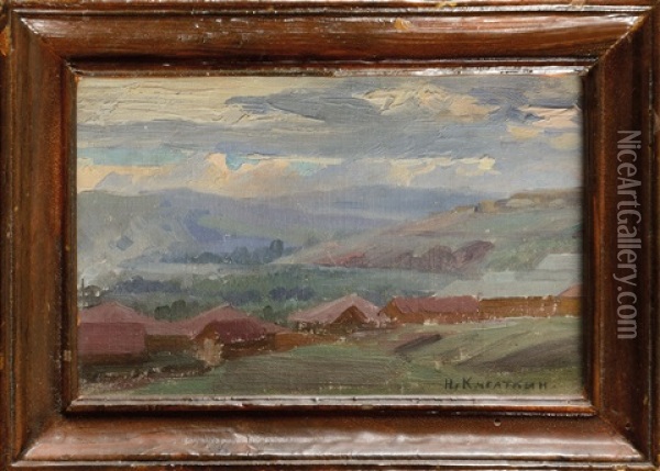 Paysage De Montagne Oil Painting - Nikolai Alexeievich Kasatkin