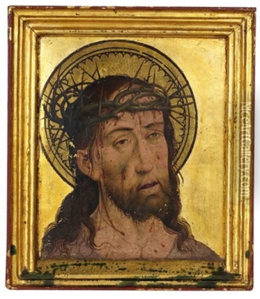 Ecce Homo (+ Mater Dolorosa; Pair) Oil Painting - Bernhard Strigel