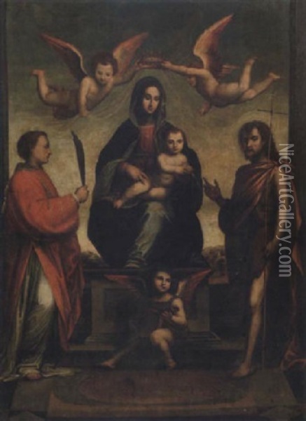 Madonna Del Santuario Oil Painting -  Fra Bartolommeo