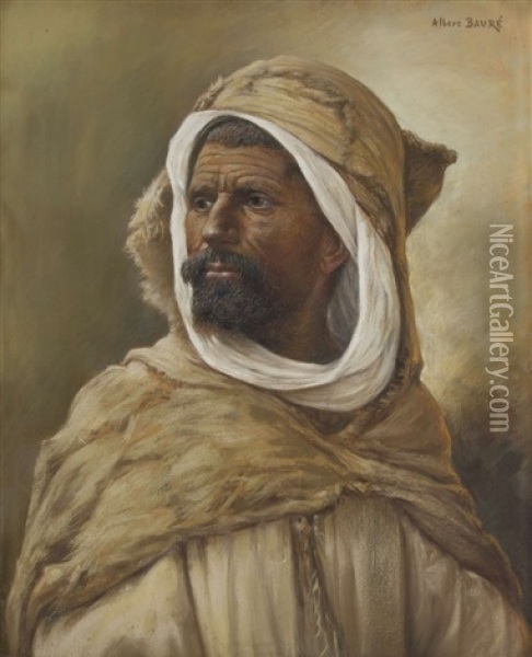 Portrait D'un Berbere Oil Painting - Albert Baure
