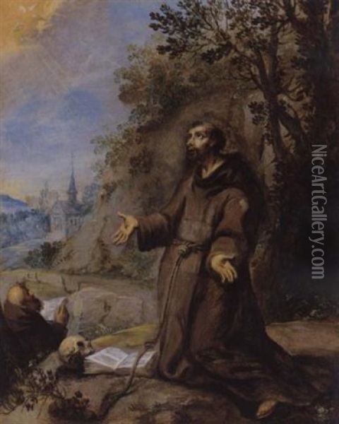 Saint Francis Oil Painting - Jan (Hans) Soens