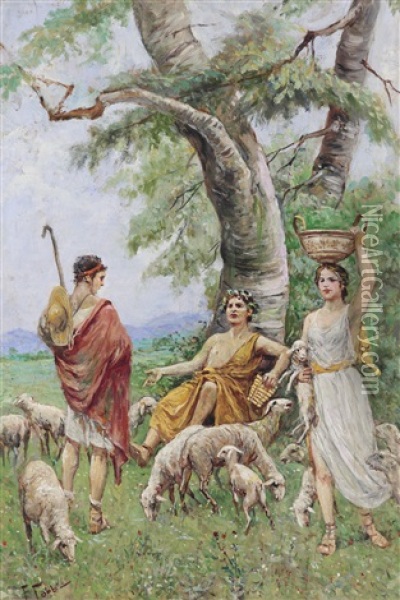 Mythologische Darstellung Oil Painting - Fabio Fabbi