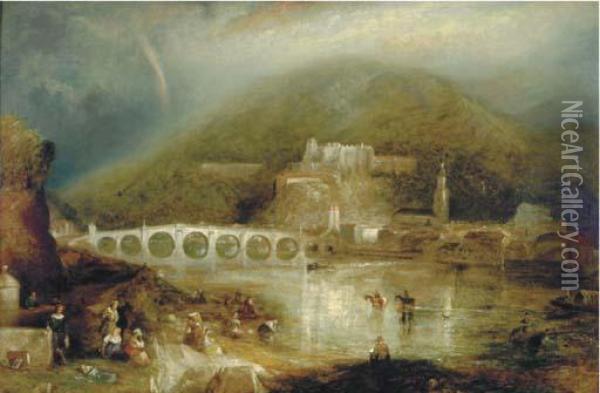 Heidelberg Oil Painting - Joseph Mallord William Turner