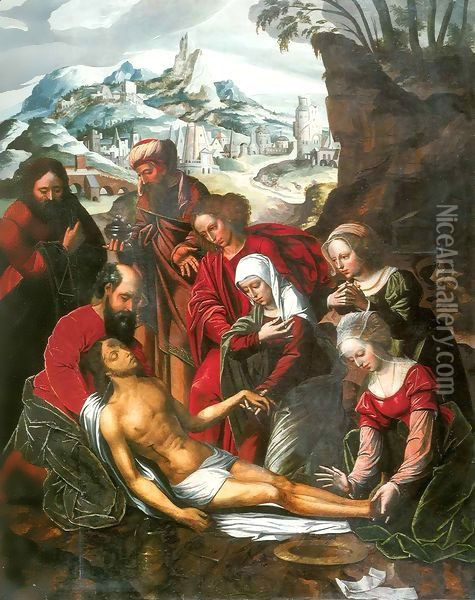 Lamentation of Christ Oil Painting - Ambrosius Benson