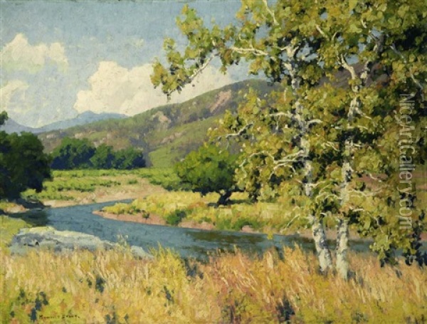 San Diego Landscape (decker Canyon?) Oil Painting - Maurice Braun