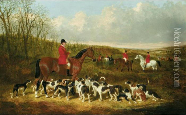 The Cotswold Hunt Oil Painting - John Frederick Herring Snr