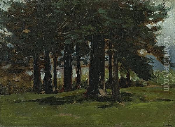 Stand Of Trees Oil Painting - Henry Farny