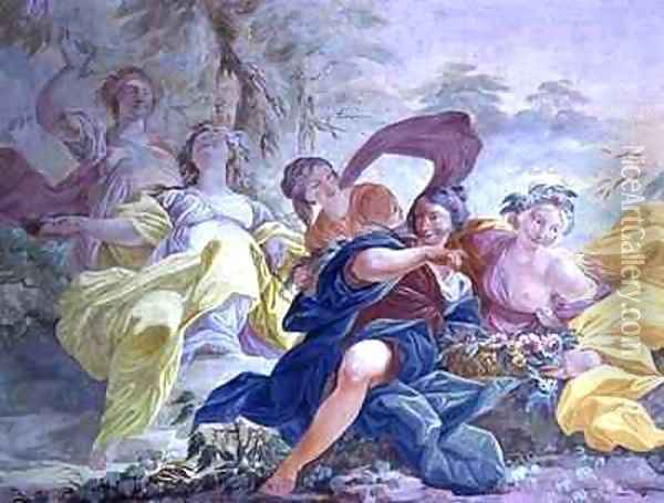 Mythological scene 2 Oil Painting - Diacinto Fabbroni