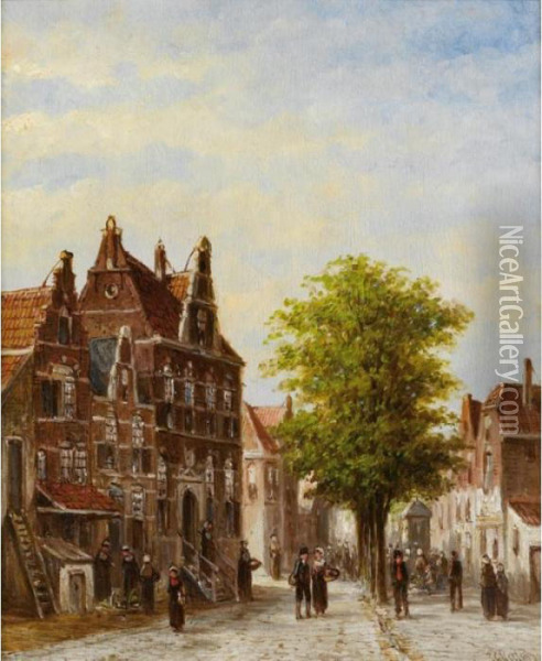 A View Of Voorburg In Summer Oil Painting - Pieter Gerard Vertin