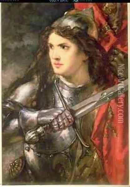 Joan of Arc Oil Painting - Sir John Gilbert