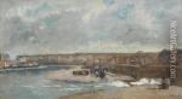 Le Port De Dieppe Et Le Pollet Oil Painting - Albert Lebourg