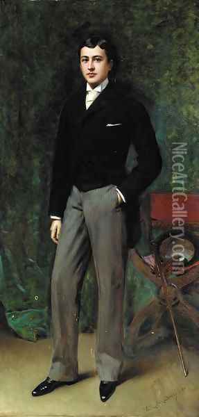 A sophisticated gentleman Oil Painting - Raimundo de Madrazo y Garreta