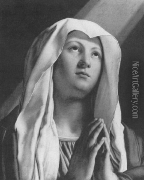 Virgin Mary Oil Painting - Giovanni Battista Salvi (Il Sassoferrato)